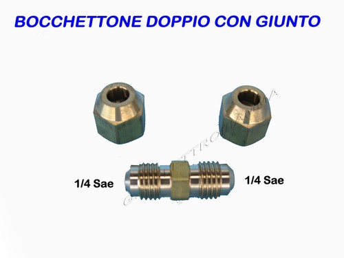 Bocchettone doppio con giunto - con,